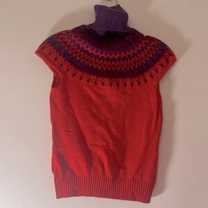 Isaac Mizrahi for target turtleneck sleeveless sweater